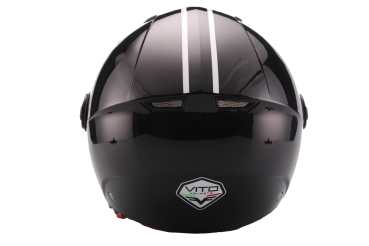 Helm VITO JET MODA - schwarz-glänzend